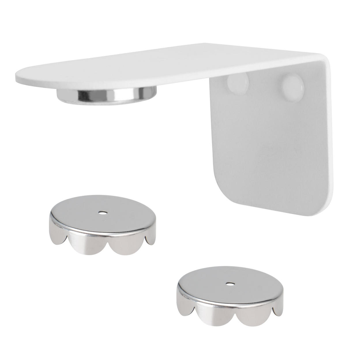 MAGNET-SEIFENHALTER, weiß, Edelstahl - Weiß, Metall (4.5/4.5/8cm) - bremermann