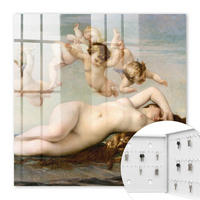 SCHLÜSSELBOX Weiß 30x30 cm – Türöffnung nach rechts - Die Geburt der Venus von Alexander Cabanel - Beige, Metall (30/30/5cm) - TULUP