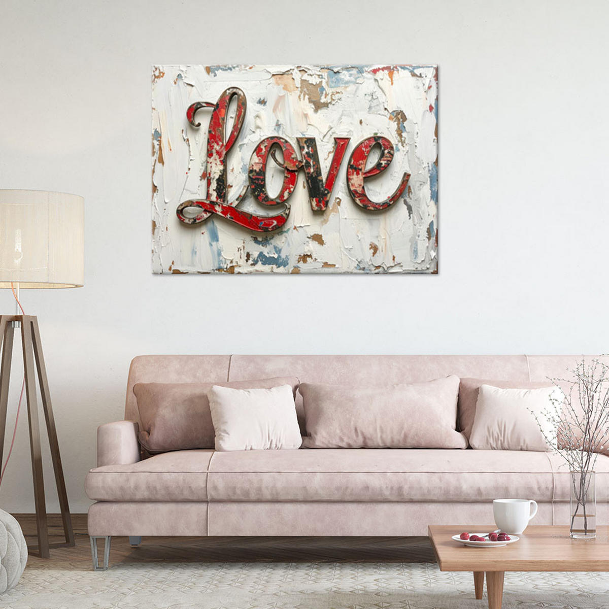 LEINWANDBILD Inschriften und Zitate 120x80cm - Beige, Textil (120/80cm) - Feeby