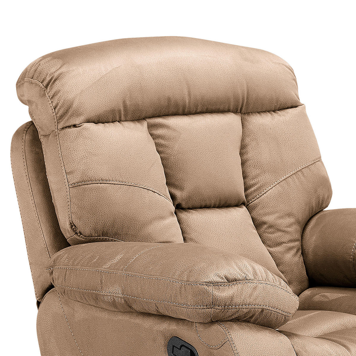 FERNSEHSESSEL - manuell Verstellbar - Schwarz/Braun, Kunststoff/Textil (99/110/103cm) - home24