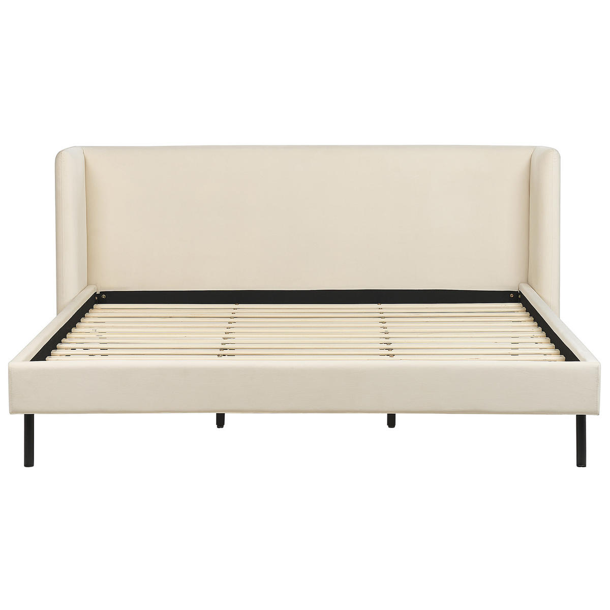 POLSTERBETT 180/200cm Helles Beige Arette - Beige, Textil (180/200cm) - Beliani