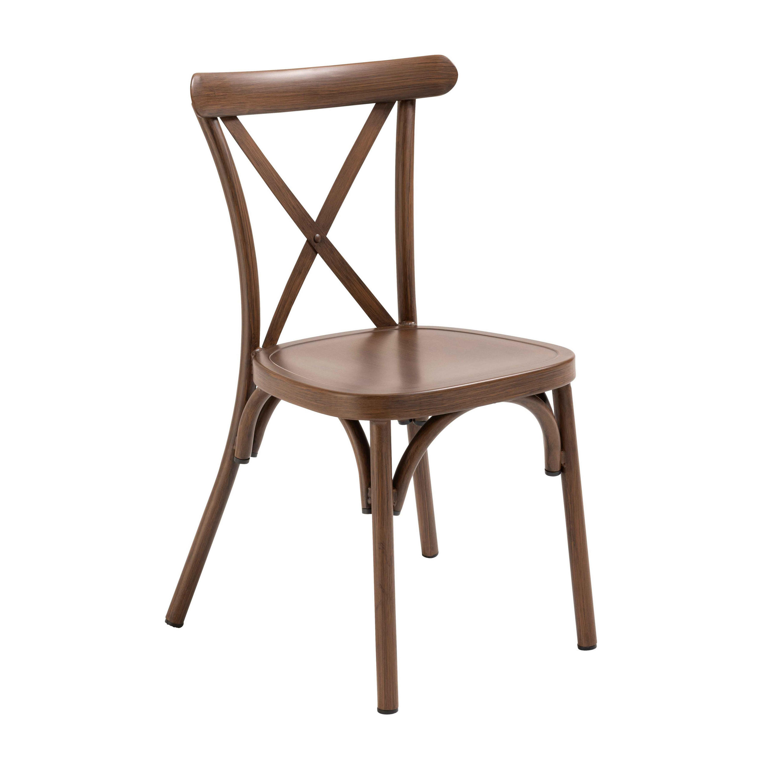 GARTENSTUHL, Braun - Braun, Metall (44/87/52cm) - Oviala