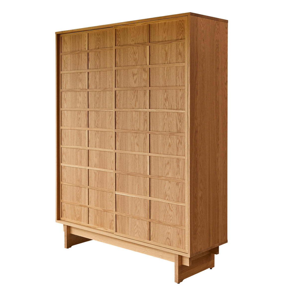 SCHRANK Miu Natur aus Eiche - Naturfarben, Holz (134/183/48cm) - Tikamoon