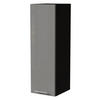 KÜCHENHÄNGESCHRANK W4/30 Essen Grau Hochglanz / Schwarz Matt 30 / 32,5 / 96cm - Schwarz/Grau, Holz/Holzwerkstoff (30/96/32.5cm) - Feldmann-Wohnen