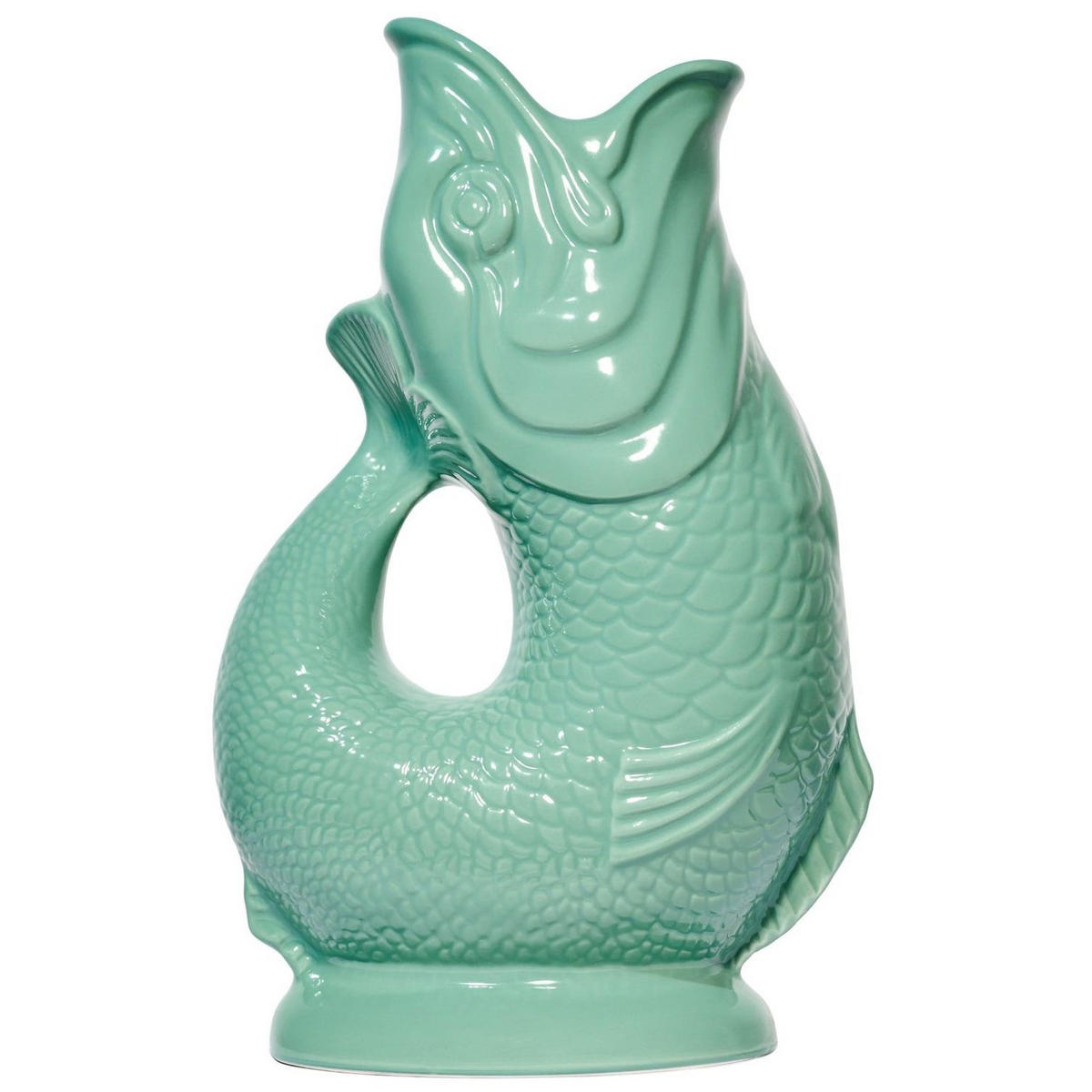 KARAFFE mit „Gluck-Gluck“-Geräusch 27,5/17/9,5 cm - Jadegrün, Keramik (1.2L) - Gluckigluck