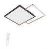LED-DECKENLEUCHTE Carl 53/53/5 cm - Schwarz, Metall (53/53/5cm) - Nettlife