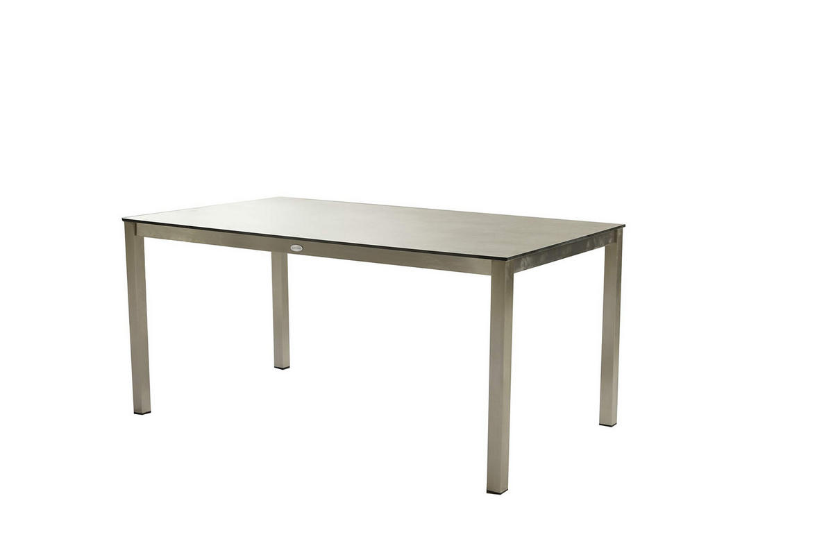 GARTEN-SITZGRUPPE Doris 5-teilig Gartenmöbel-Set - Grau, Kunststoff - DELUKE