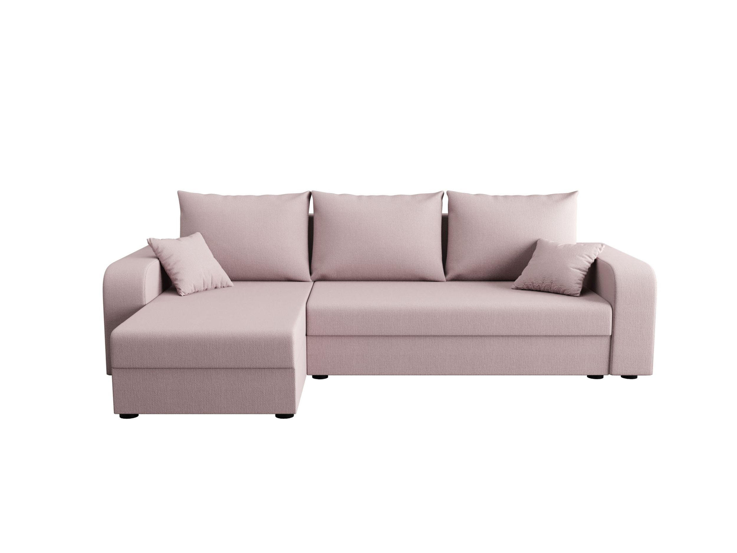 ECKSOFA HEWLET L BIS Cosmic 14 Links mit Schlaffunktion - Rosa, Textil (240/140cm) - Bedante