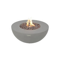 FEUERSTELLE Roca in Beton-Optik grau aus Faserbeton - Grau, Stein (87/37/87cm) - Elementi