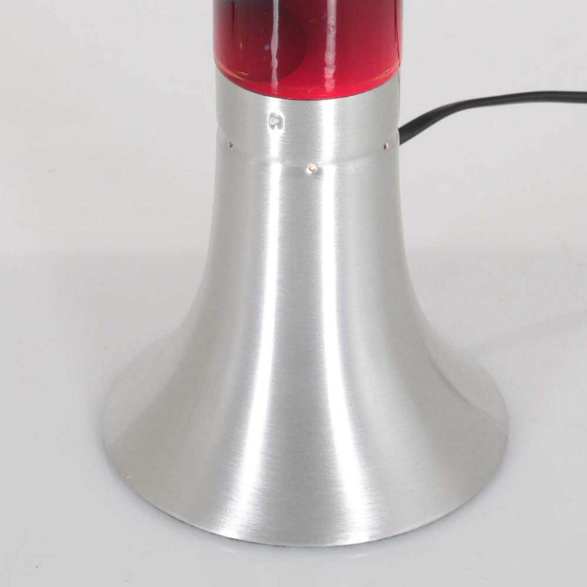 TISCHLEUCHTE Volcan Metall Schwarz - Silberfarben, Glas (14/14/37cm)