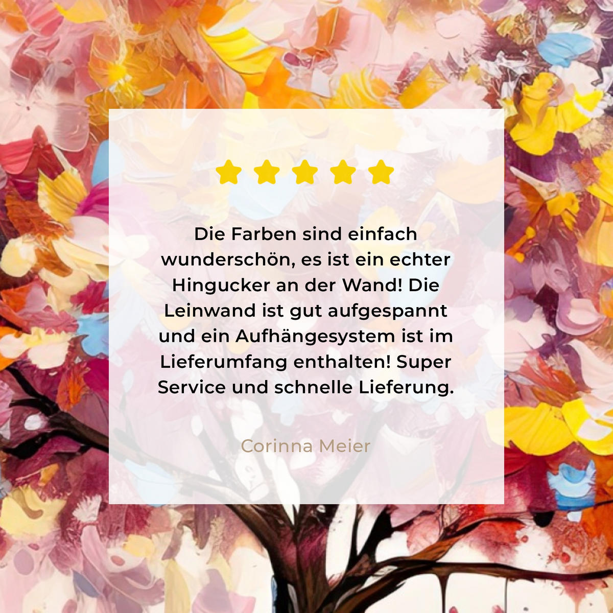 LEINWANDBILD Aquarell - Baum - Kunst - Abstrakt Wandbilder 80x60 cm - Multicolor, Textil (80/60cm) - MuchoWow