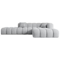 ECKSOFA Ottomane Rechts OLEA-L2 - 289x176x71 cm Grau Cord - Schwarz/Grau, Holzwerkstoff/Kunststoff (289/176cm) - ALTDECOR