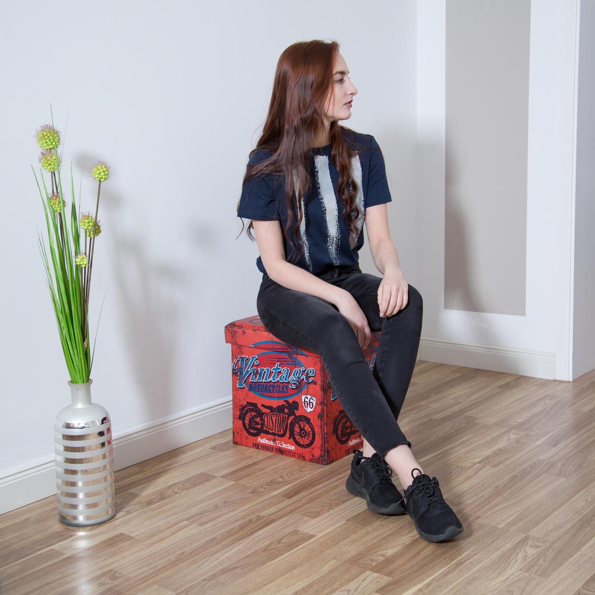 SITZHOCKER - Multicolor, Holzwerkstoff/Kunststoff (38/38/38cm) - Relaxdays