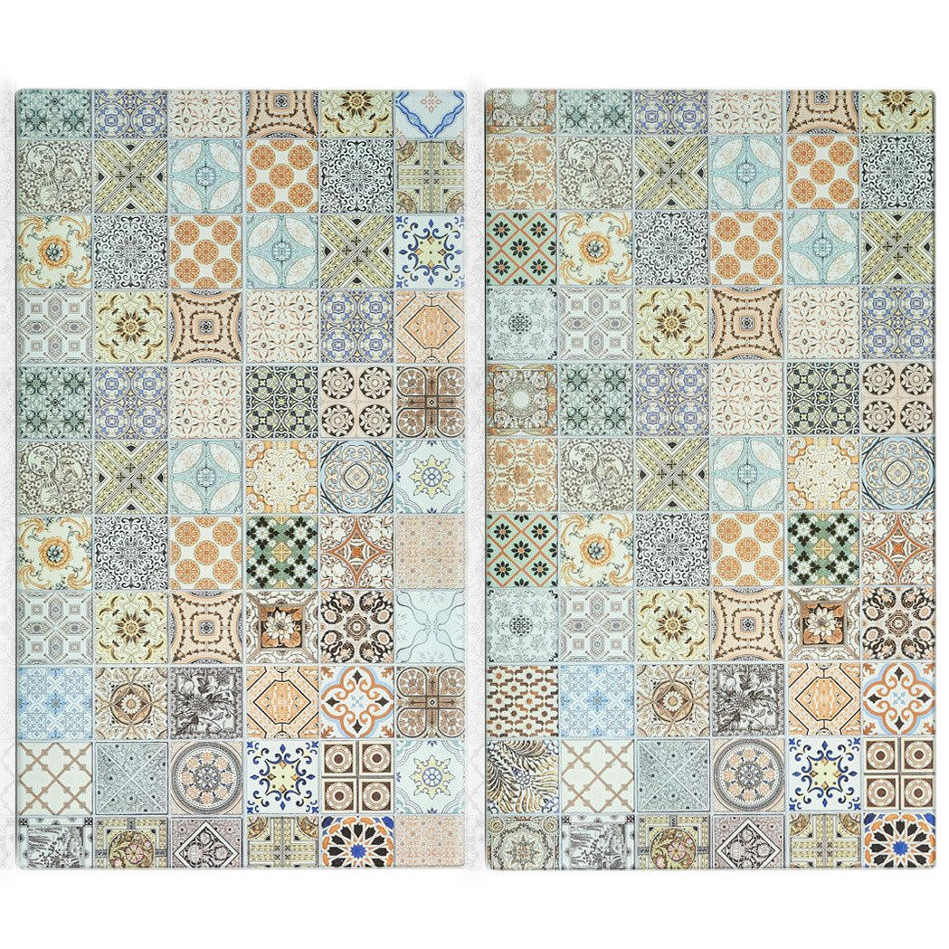 GLASPLATTEN für Herd Mozaika 52/30 cm - Multicolor, Glas (30/52cm) - ZELLER