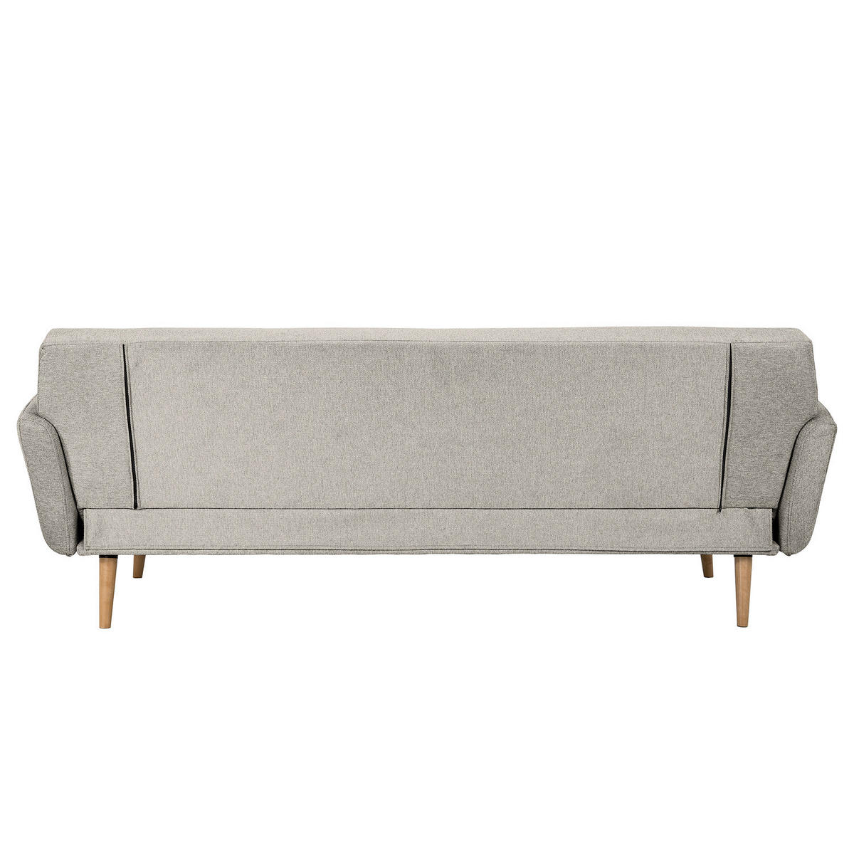 SCHLAFSOFA - Massivholz / Textil - Grau, Holz/Buchenholz (212/79/85cm) - home24