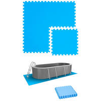 POOLMATTEN 1m² 4 EVA Matten 50 cm Blau - Blau, Kunststoff (50/50cm) - eyepower