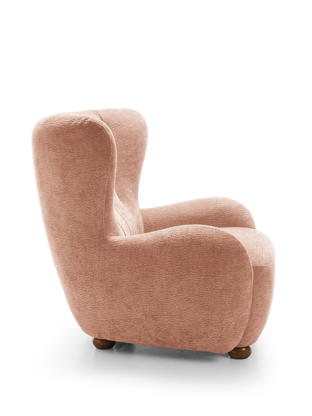 SESSEL MIST, Polstersessel Klassisch Loungesessel, Chenille-Stoff Rosa - Rosa, Holz/Holzwerkstoff (88/91/100cm) - MASSENO