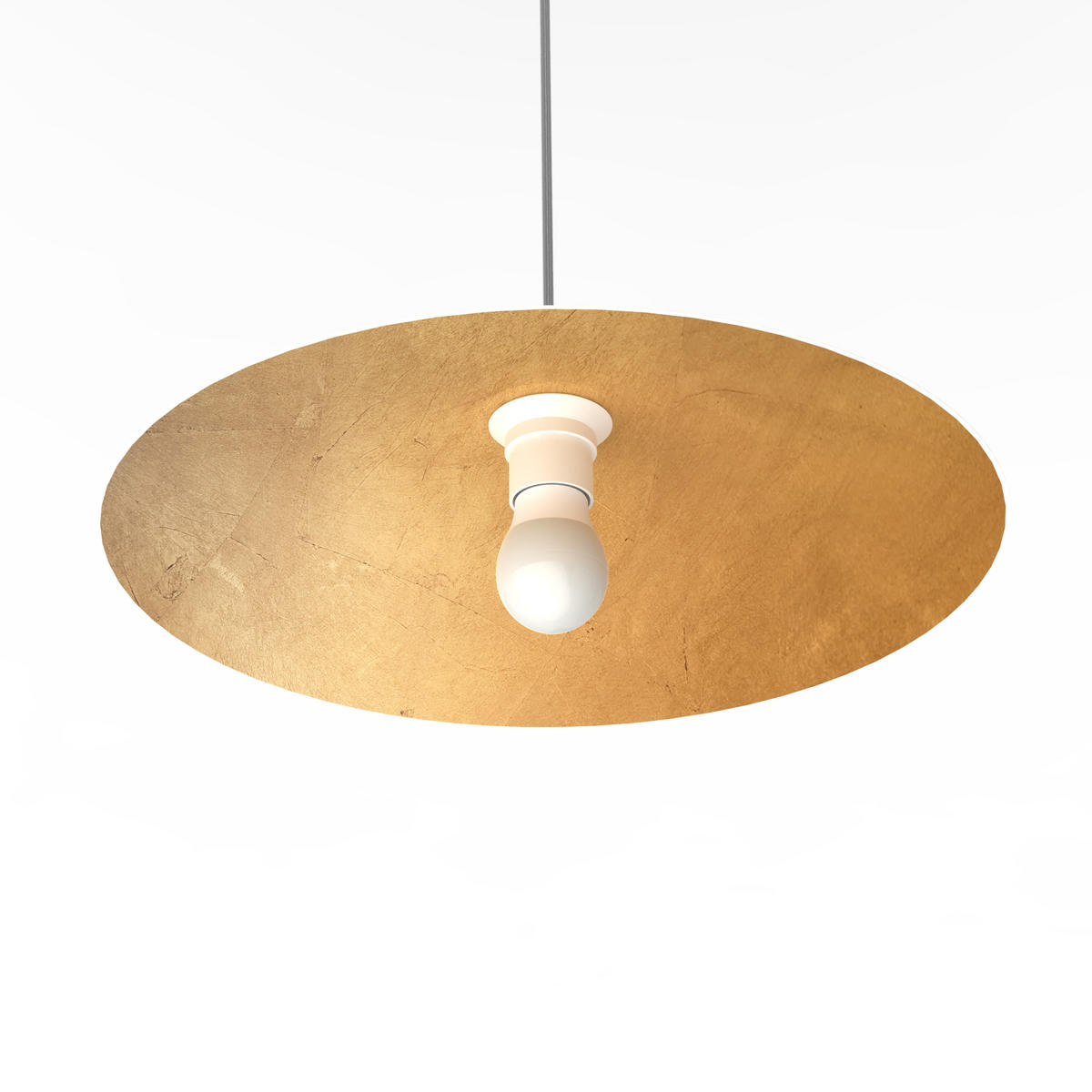 HÄNGELEUCHTE - Goldfarben, Metall (40/40/10cm) - Lumicom