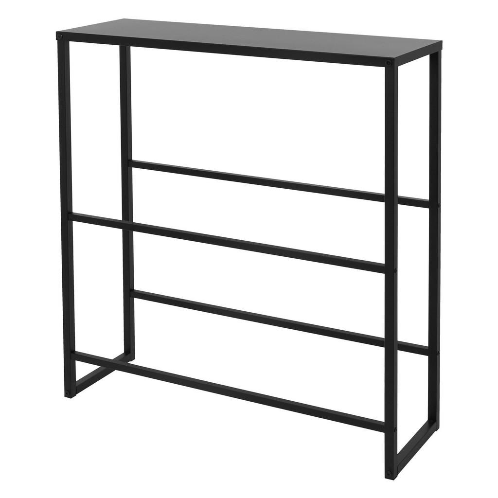 ML-DESIGN REGÁL NA KRAJICE NÁPOJŮ pro 6–8 krabic s odkládací plochou 100 x 32 x 108,5 cm z oceli
