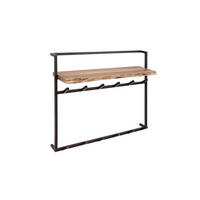 GARDEROBE RAICA Schwarz Akazie - Schwarz, Metall (100/80/30cm) - KAWOLA