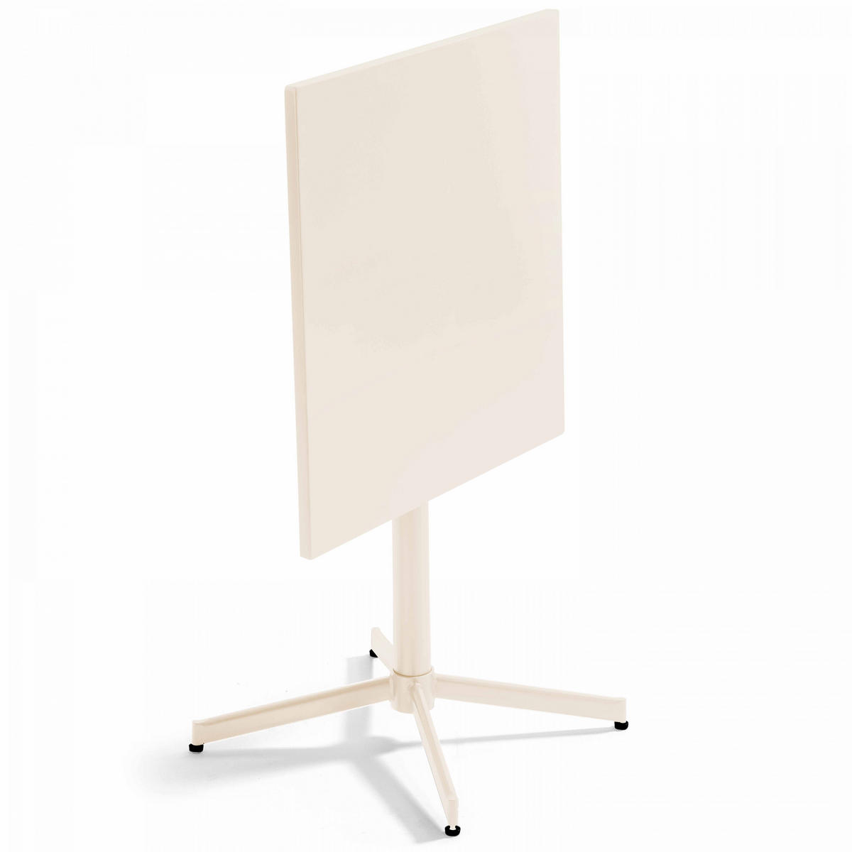 GARTENTISCH , klappbar, Elfenbeinfarbe - Creme, Metall (70/70/72cm) - Oviala