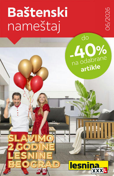 Do 40% na baštenski nameštaj