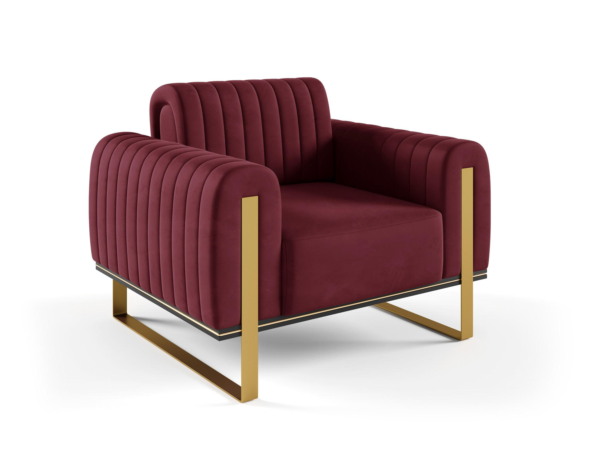 SESSEL Valerie - Rot, Holzwerkstoff/Textil (106/79/90cm) - Fun Möbel