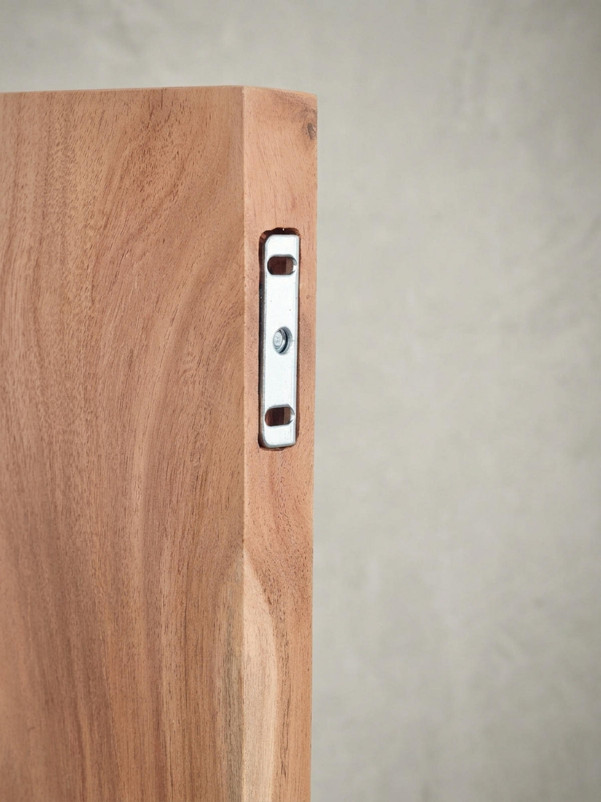 WANDREGAL Akazienholz Baumkante Rustikal, Beige 140x26x4 cm - Beige, Holz (140/4/26cm) - KADIMA DESIGN
