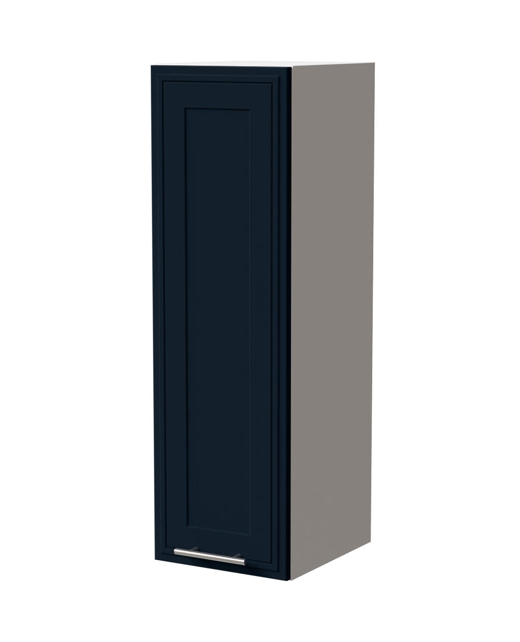 HÄNGESCHRANK Salo W4/30 Weiß / Indigo Matt 30 / 32,5 / 96cm - Weiß/Dunkelblau, Holz/Holzwerkstoff (30/96/32.5cm) - Feldmann-Wohnen