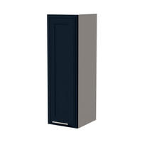 HÄNGESCHRANK Salo W4/30 Weiß / Indigo Matt 30 / 32,5 / 96cm - Weiß/Dunkelblau, Holz/Holzwerkstoff (30/96/32.5cm) - Feldmann-Wohnen