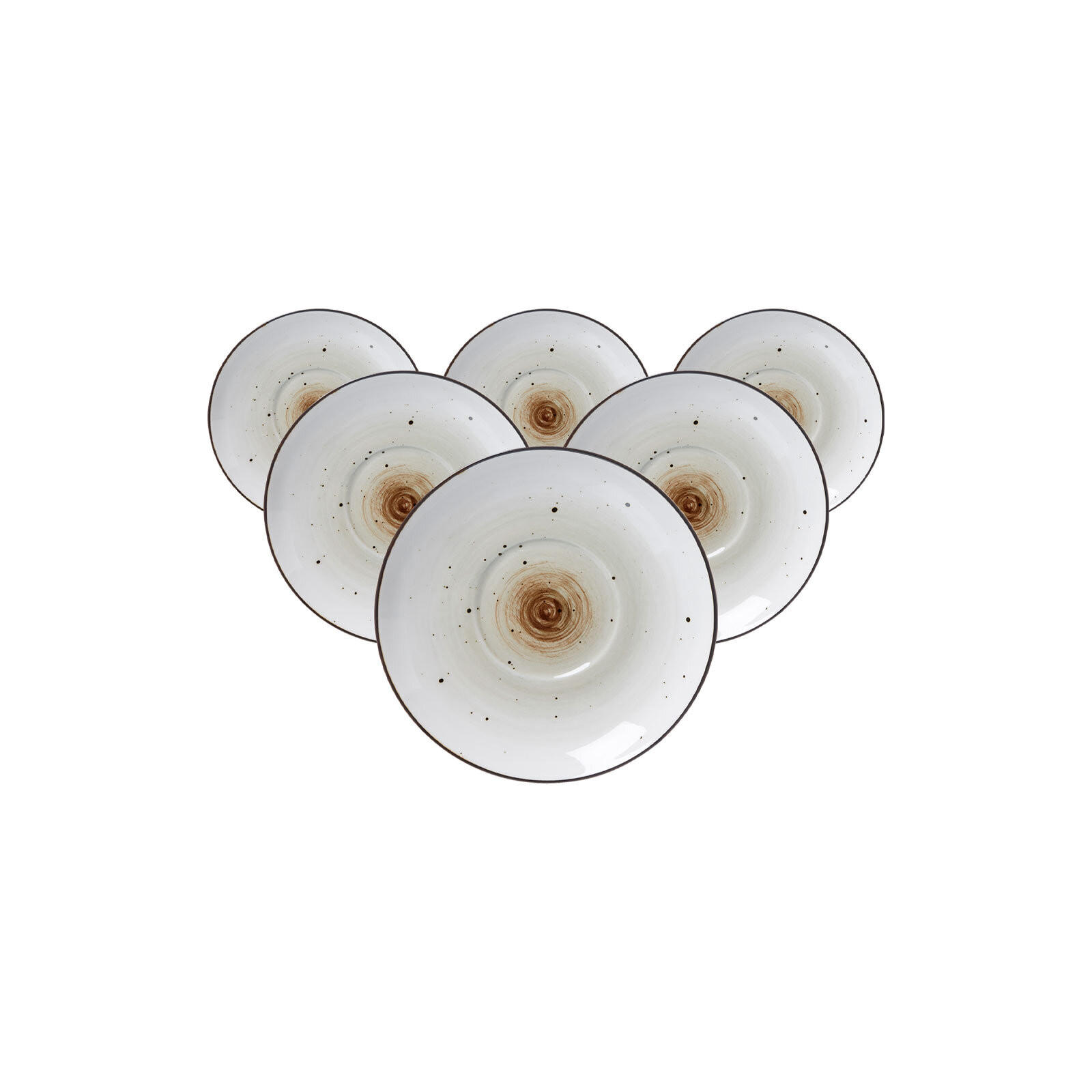 ESPRESSOUNTERTASSEN Cosmo grau ø 11 cm 6er Set - Grau, Keramik (11cm) - Ritzenhoff Breker