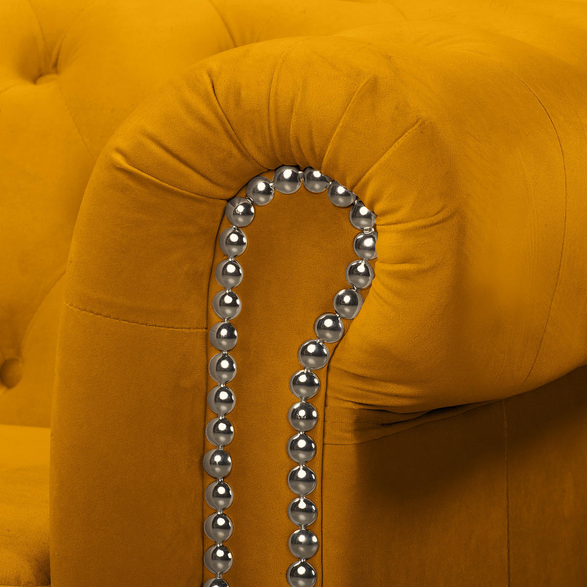 3-SITZER SOFA - Gelb, Textil (203/72/86cm) - home24