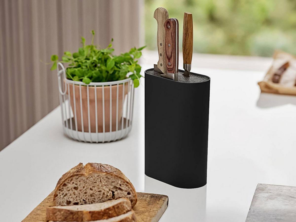 MESSERBLOCK Singles schwarz - Schwarz, Kunststoff (9/24/17cm) - Zone Denmark