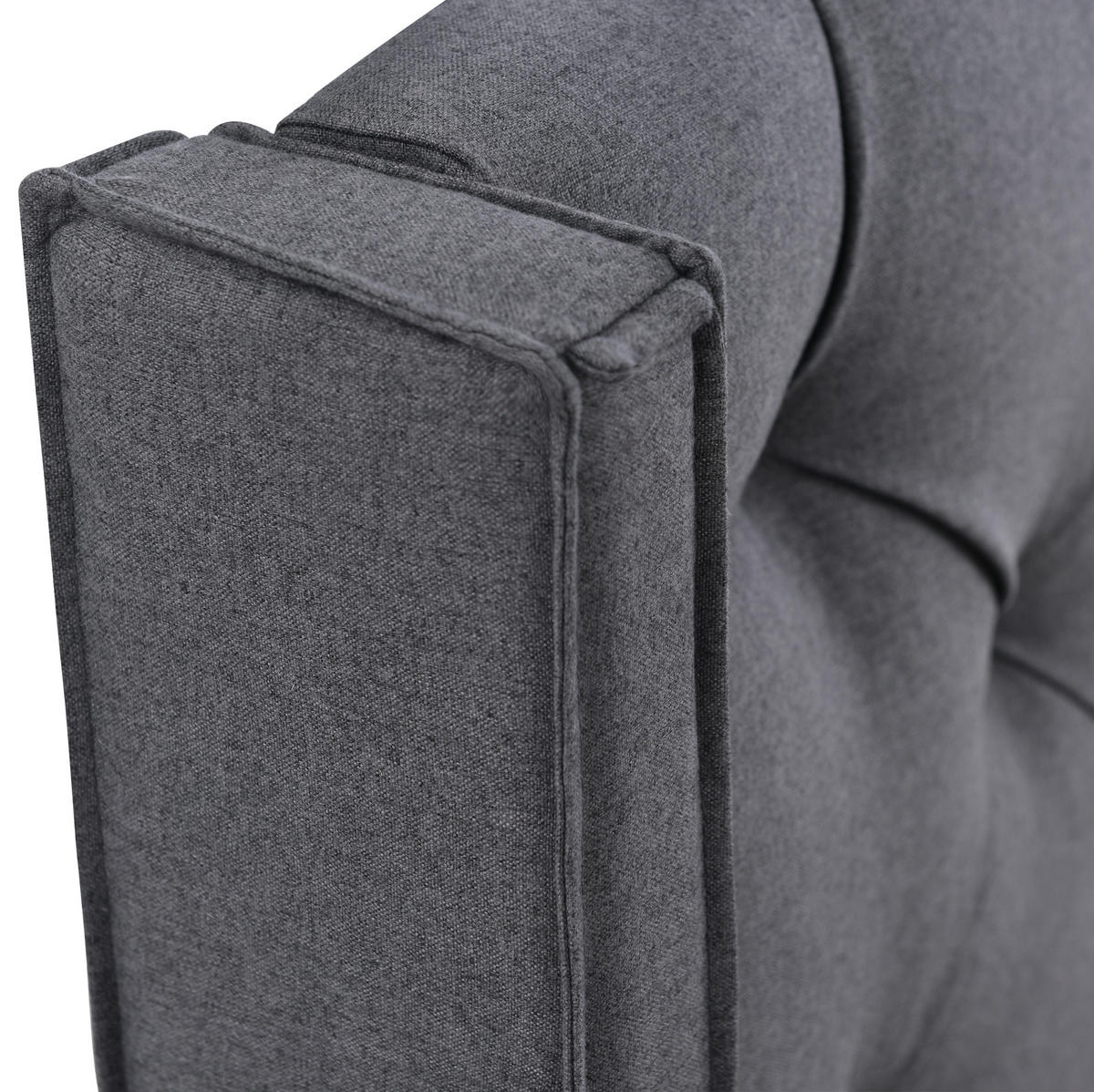 POLSTERBETT aus Baumwolle 160x200 cm in Grau mit Bettkasten - Grau, Textil (160/200cm) - Modfu