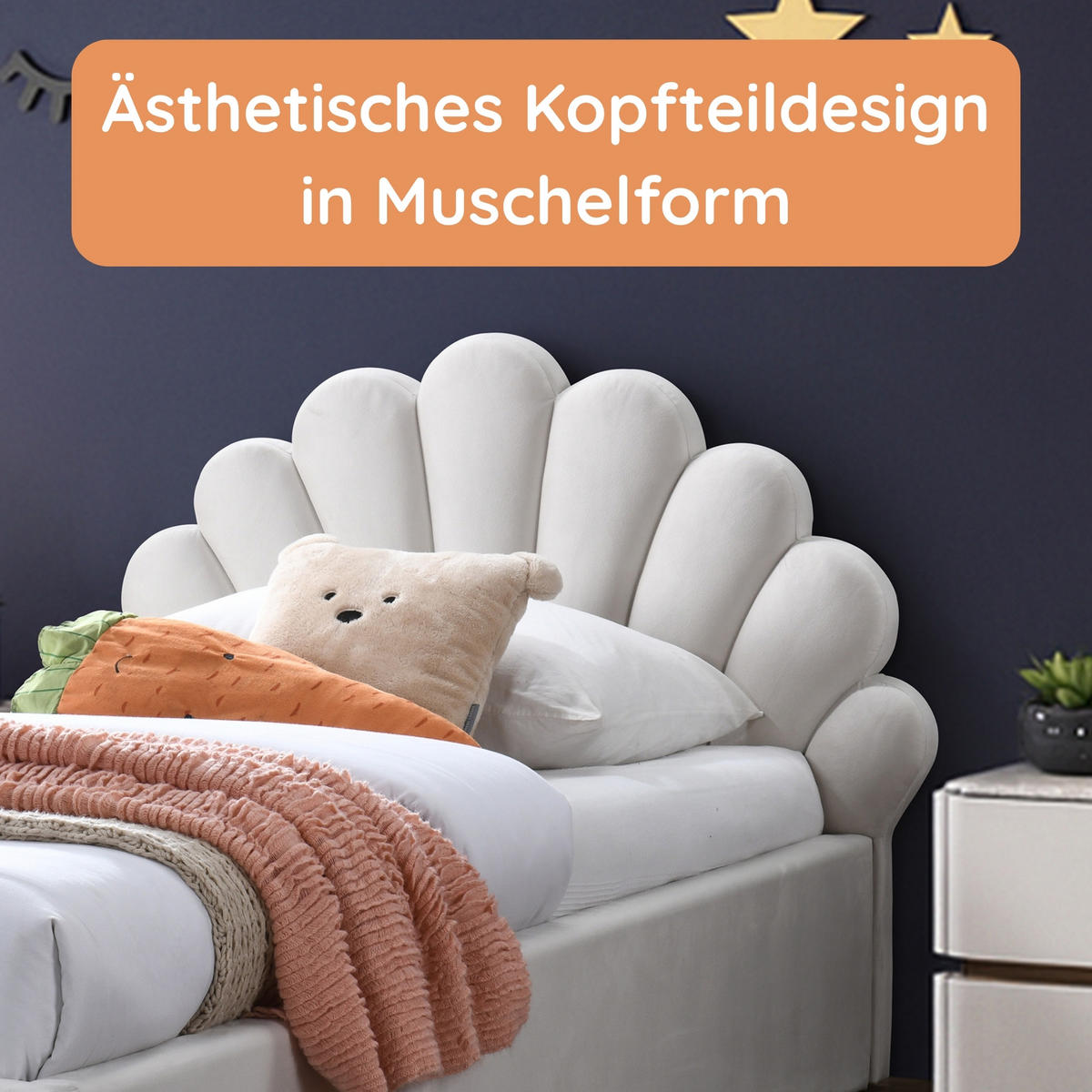 KINDERBETT 90x200 cm in Beige - Beige, Holzwerkstoff (90/200cm) - Kids Collective
