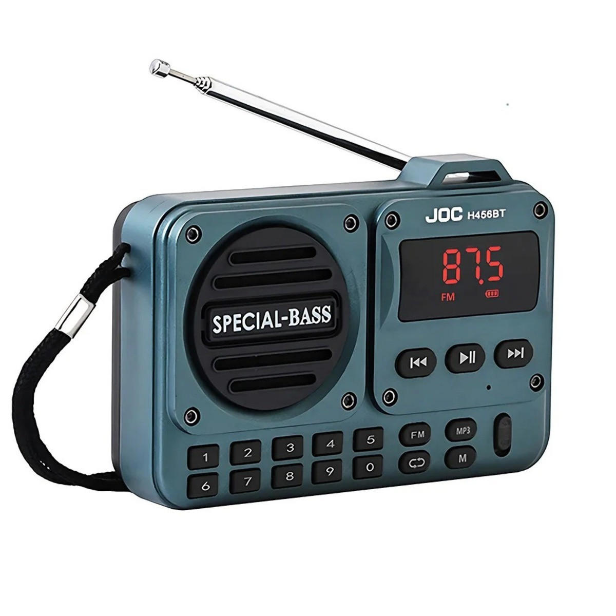 RADIO EMERGENCY 13/4/9 cm - Blau, Kunststoff (13/4/9cm) - Authentics
