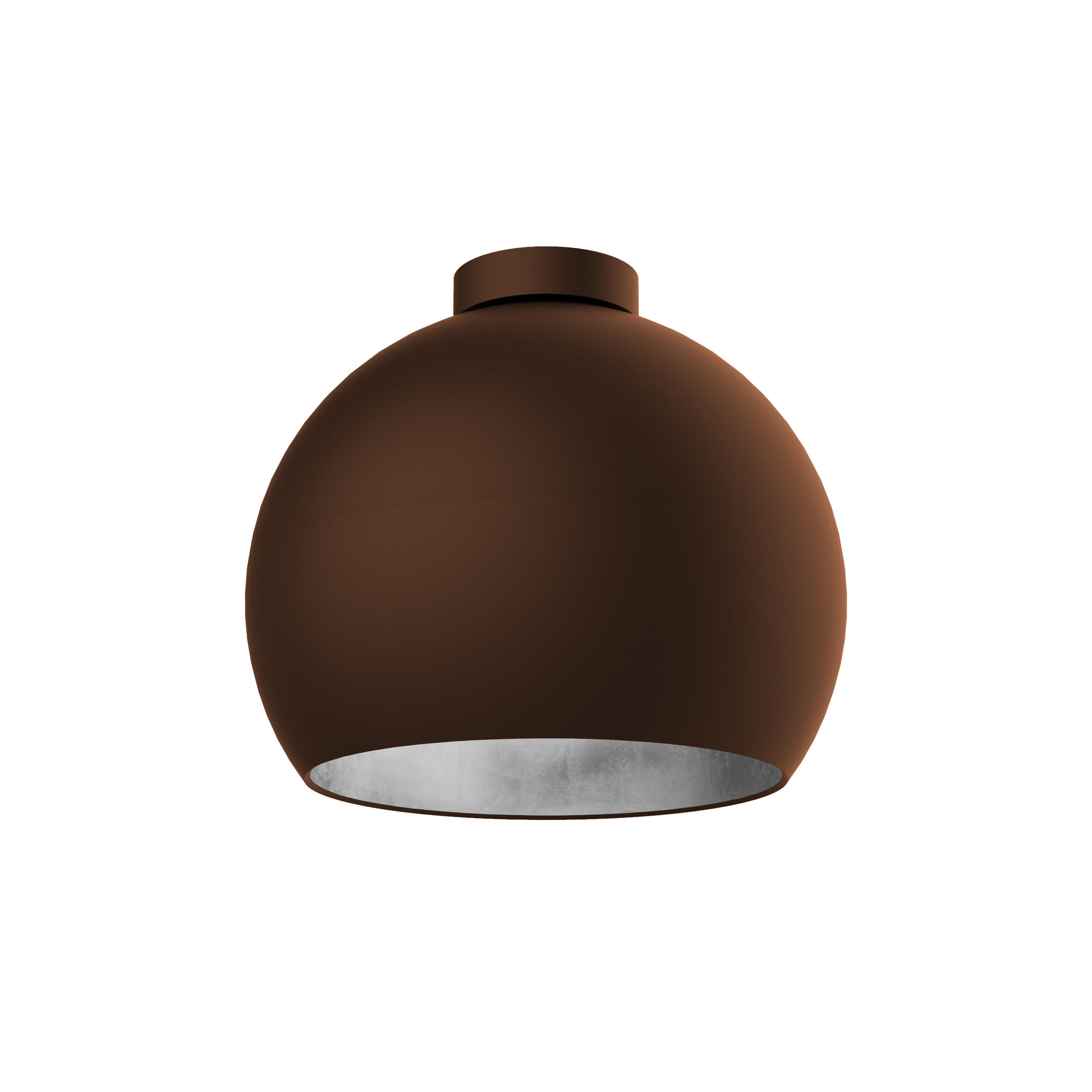DECKENLEUCHTE - Braun, Metall (25/25/20cm) - Lumicom