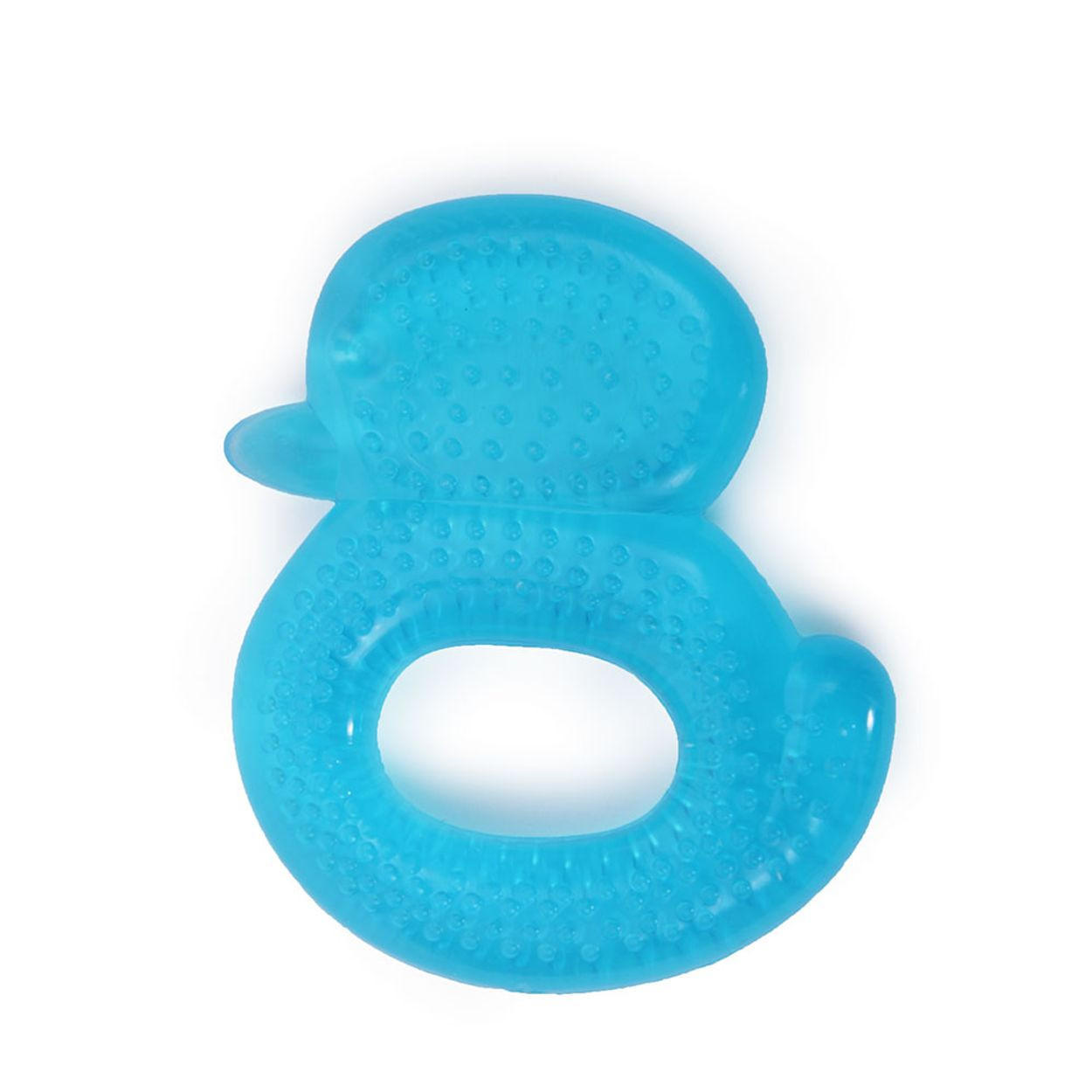 BEISSRING Ente T1199 blau Silikon, Gefrierfach, Kühlschrank, Zahnungshilfe, Kühlbeißring - Blau, Kunststoff (9/7cm) - Moni