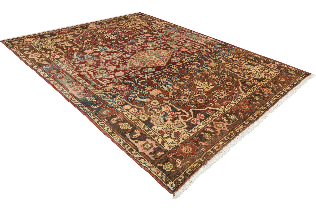 TEPPICH Heritage Mehrfarbig 156/100 cm Schurwolle - Multicolor, Textil (100/156cm) - Looma