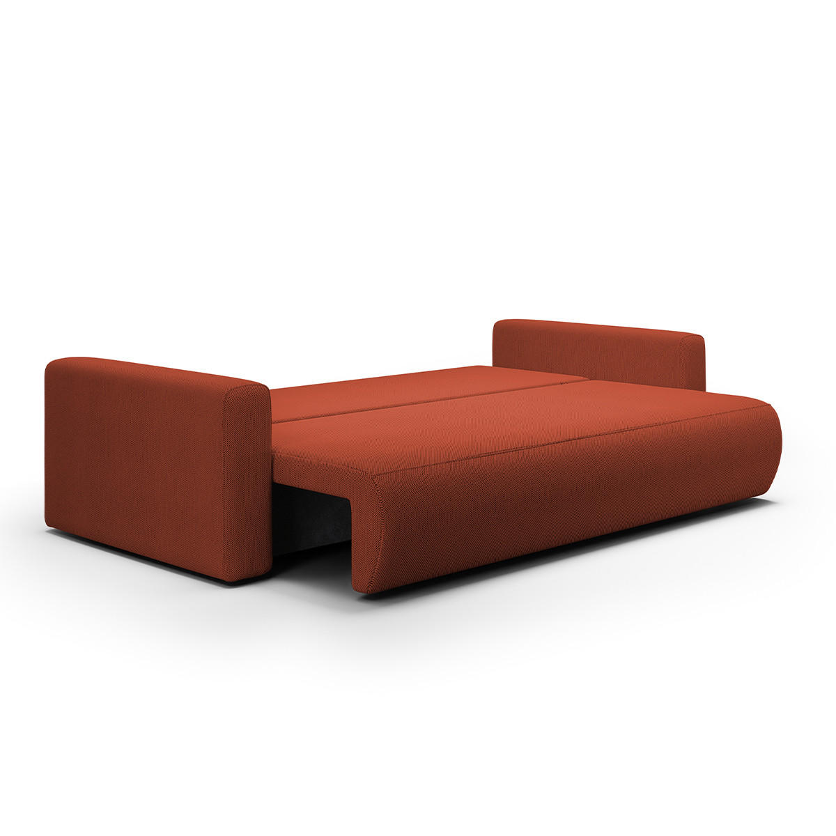 SOFA Evy 3 Sitzplätze Orange - Orange, Holz (238/82/105cm) - Petits-meubles