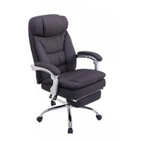 CHEFSESSEL Stoff Schwarz - Chromfarben/Schwarz, Textil/Metall (67/112/67cm) - CLP