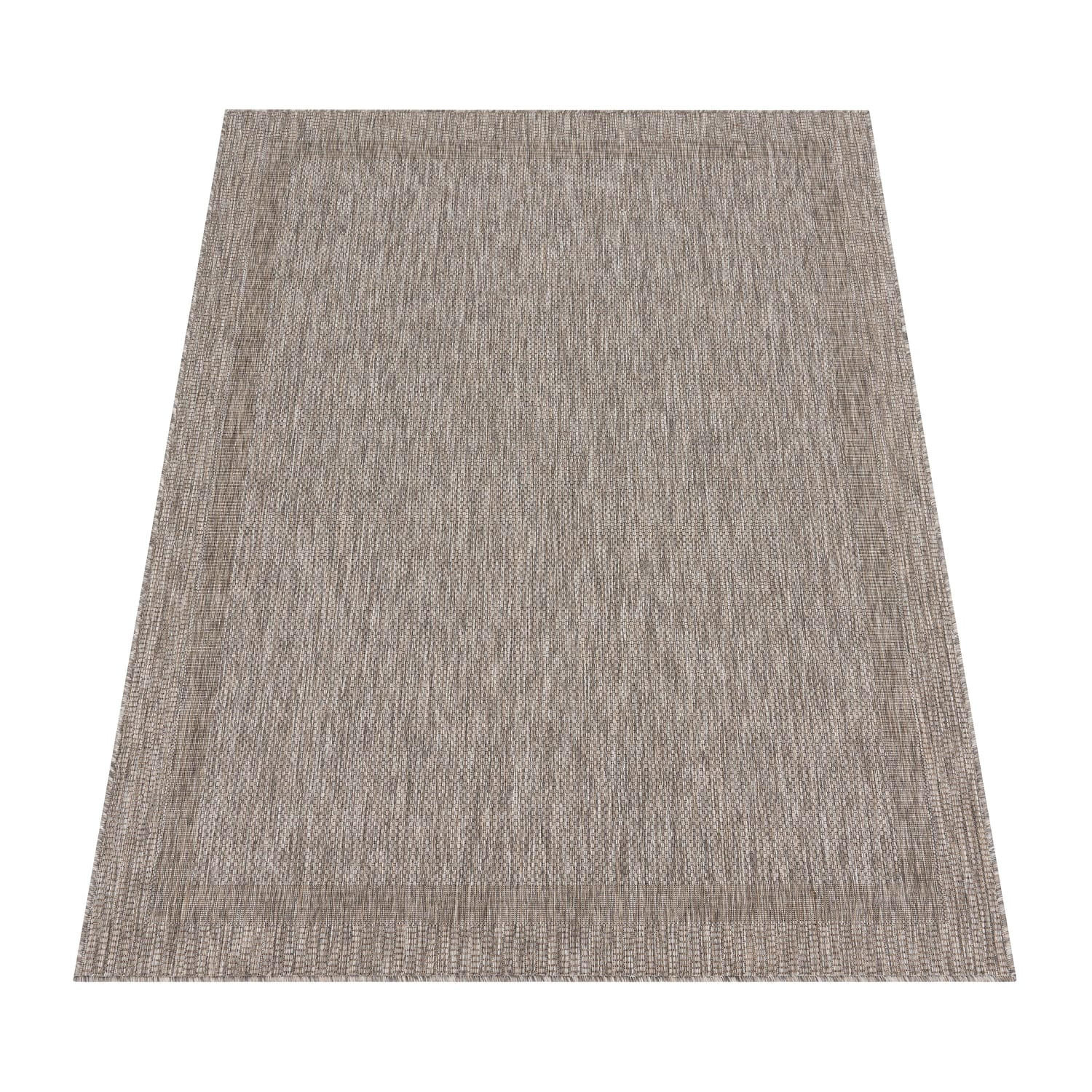 OUTDOORTEPPICH, mit Bordüre, aus Polypropylen, Natur, 80 x 150 cm - Beige, Textil (80/150cm) - KADIMA DESIGN