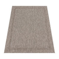 OUTDOORTEPPICH, mit Bordüre, aus Polypropylen, Natur, 80 x 150 cm - Beige, Textil (80/150cm) - KADIMA DESIGN