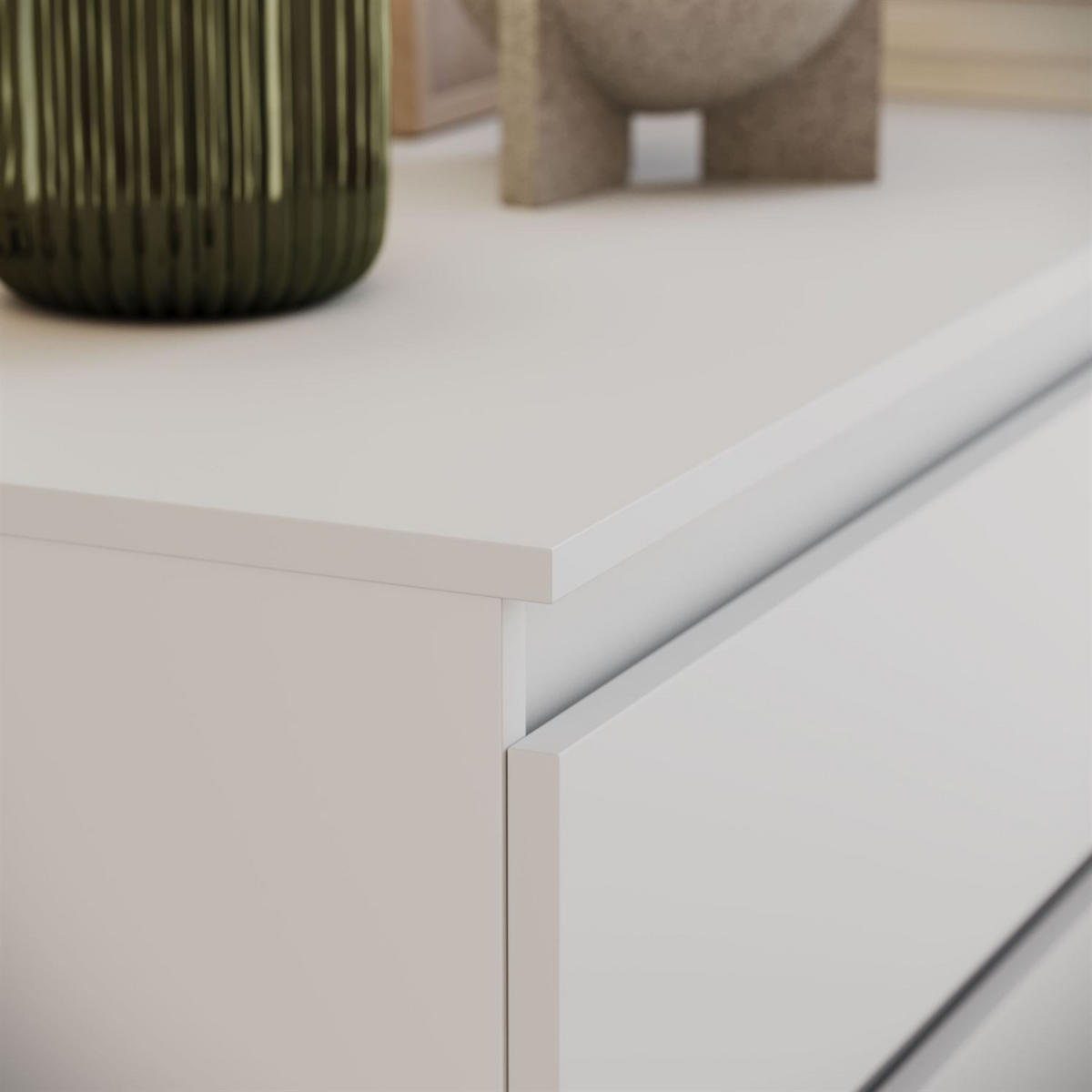 SIDEBOARD HANA M6 Weiß 140cm - Weiß, Holzwerkstoff (140/74.4/40cm) - Lookway