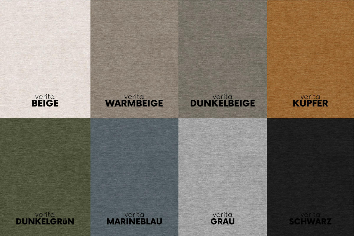 SESSEL Serie NIMES Stoff Verita Warmbeige - Creme, Holz (120/82/92cm) - Kaiser Möbel