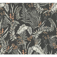 VLIESTAPETE Schwarz 53/1005 cm - Weiß, Textil (53/1cm) - KUNSTLOFT