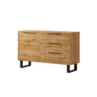 SIDEBOARD Eden Holz und Metall - Braun, Holzwerkstoff (144/83/45cm) - Petits-meubles
