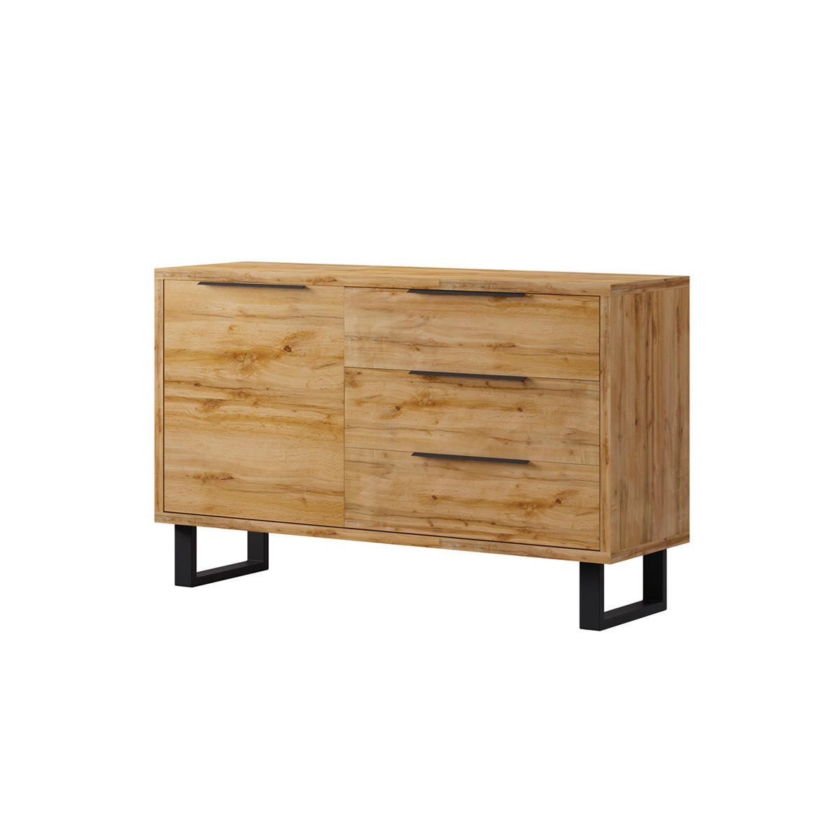 SIDEBOARD Eden Holz und Metall - Braun, Holzwerkstoff (144/83/45cm) - Petits-meubles