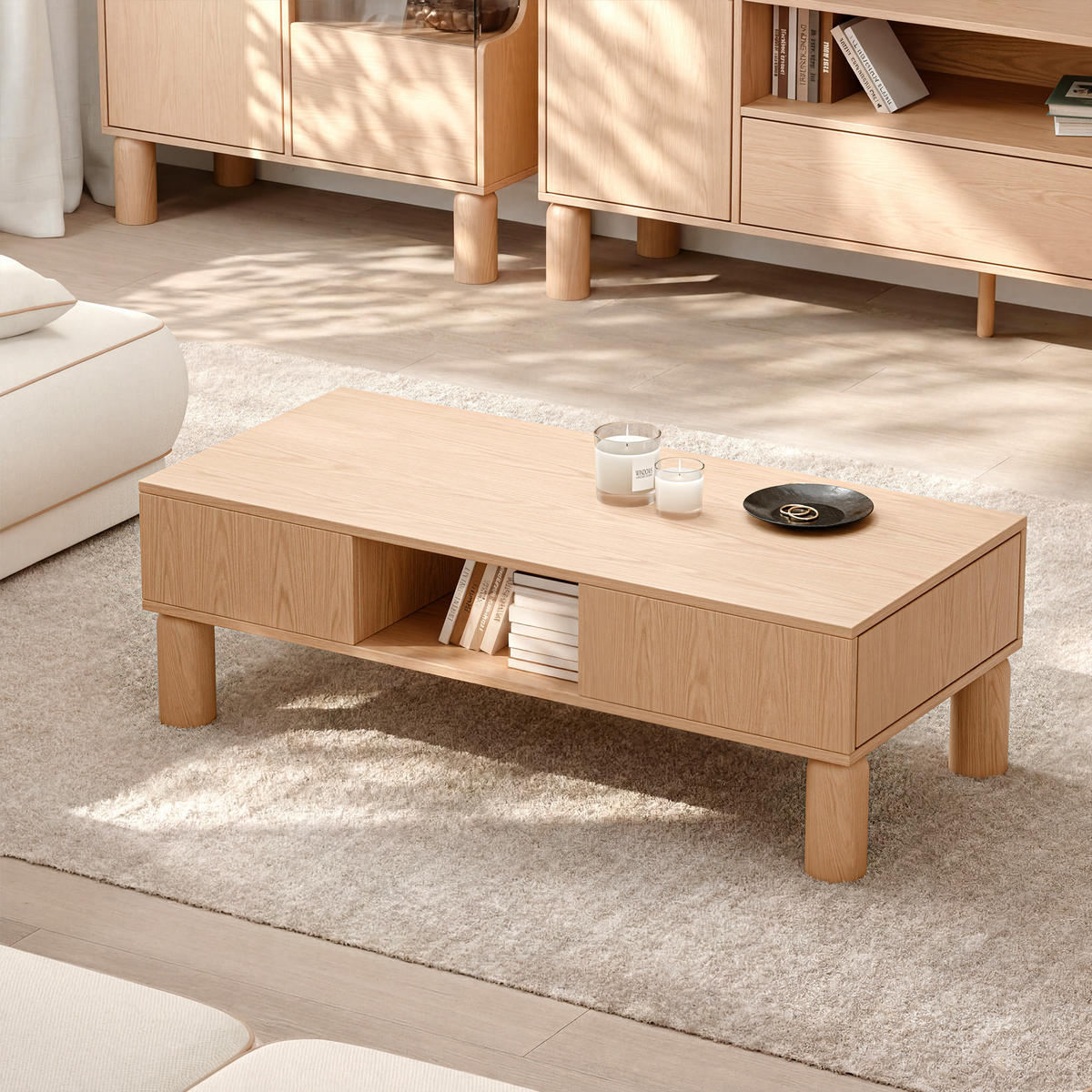 COUCHTISCH SENA - Eichefarben, Holzwerkstoff (40.6/110/61.6cm) - Idohome