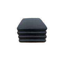 SITZKISSEN Larissa PUs 4 Set - Schwarz, Textil (42/46/5cm) - Sedex